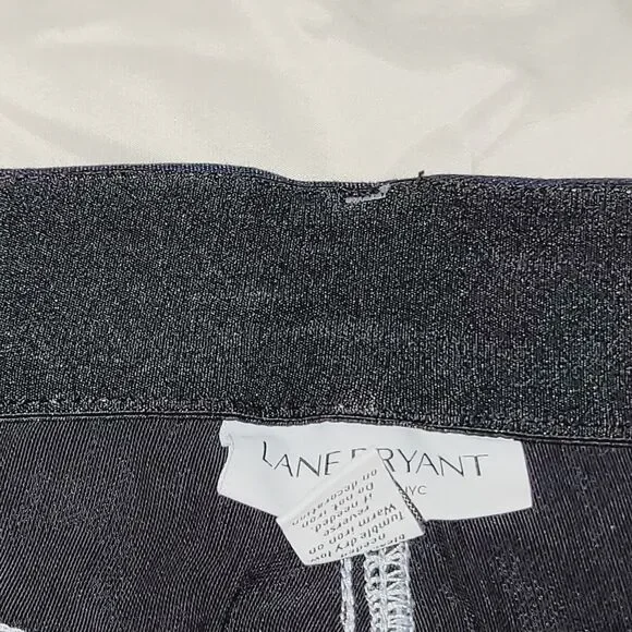 Lane Bryant Jeans Womans 18 Blue Bootcut Dark Wash Demin Contrast Trim Stretch - Picture 9 of 14